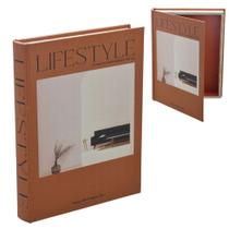 Caixa Livro Decorativa Lifestyle Terracota 36 cm - Espressione