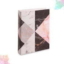 Caixa livro decorativo efeito marmorizado tam g