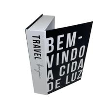 Caixa Livro Decorativo grande Travel Bonjour - FWB