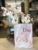 Caixa Livro Decorativo Rosa Branca D