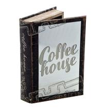 Caixa Livro Espelhada Coffee House 26cm - Espressione