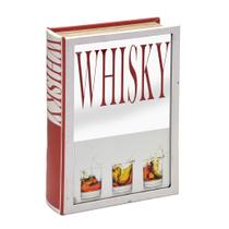 Caixa Livro Espelhada Whisky 30cm Espressione