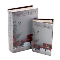 Caixa Livro Interior Design c/ 2 peças