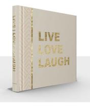 Caixa Livro Live Love Laugh 30x30x5cm