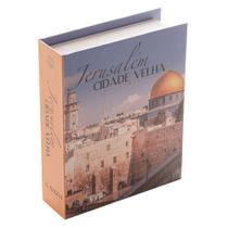 Caixa Livro Papel Rígido Jerusalém 20X16X5cm - Royal