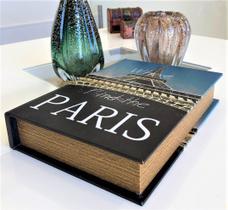 Caixa Livro Porta Objetos Acabamento Sofisticado Luxo