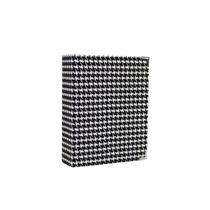 Caixa Livro Tecido Estampa Preto e Branco 26x20x7cm Goods Br Caixa Livro Tecido Estampa Preto e Branco 26x20x7cm Goods Br