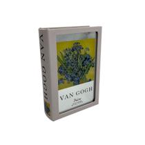 Caixa livro Wissen em MDF e vidro 24x16x5cm -L Hermitage
