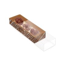 Caixa Luva Moldura para Meio Ovo 50g - Tons de Chocolate - 06 Unidades - Cromus -