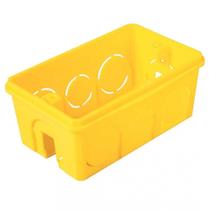 Caixa Luz 4x2 Plastica Amarela Tramontina