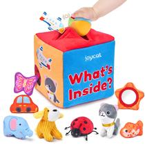 Caixa macia Toy JoyCat My First Mystery de 6 a 12 meses com 10 brinquedos