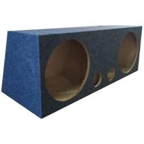 Caixa Madeira 2x12 Sub Grafite + Duto 3 Polegadas Preto