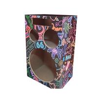 Caixa Madeira Bob 1X12 Com Tweeter Driver Radio Neon