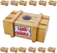 CAIXA MÁGICA MDF - "Experimente abri-la" (OUTROS JOGOS: truque, quebra-cabeça, diversão)