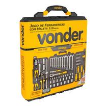 Caixa Mala Jogo de Ferramentas 110 Peças Vonder Fechada