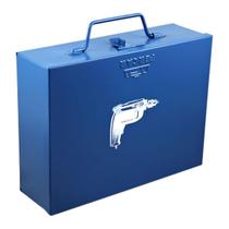 Caixa Maleta Baú De Aço P/ Furadeira E Parafusadeira