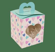 Caixa maleta c/ visor coracao amor em cores pct c/ 10 unid Caixa maleta c/ visor coracao amor em cores pct c/ 10 unid