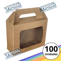 Caixa Maleta com Visor - Pacote c/ 100 unidades