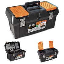 Caixa Maleta De Ferramentas Stone Pro Aço 19"- Cor Preta