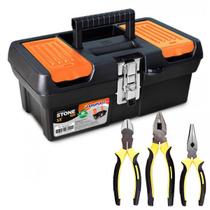 Caixa Maleta Jogo Ferramenta Com Kit Alicate Reforçada Stone