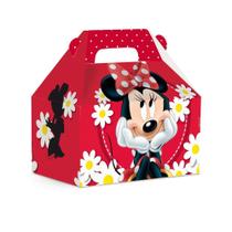 Caixa Maleta Kids Surpresa Minnie Disney Vermelho C/10 - Cromus