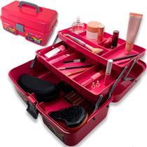 Caixa Maleta Maquiagem Feminina Beleza Manicure 2 Bandejas