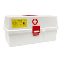 Caixa Maleta Organizadora De Medicamentos Remédio Emifran EM-290 Elite Medic C/ 3 Bandejas Articulaveis 37x19x19cm