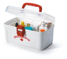 Caixa Maleta Para Medicamentos Estampada 19,5x15x10cm