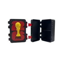 Caixa Maleta Porta Figurinhas Álbum Copa do Mundo 2026 Preto com Dobradiças Caixa Maleta Porta Figurinhas Álbum Copa do Mundo 2026 Preto com Dobradiças