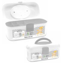 Caixa Maleta Versátil Bebê E Mamãe Branca Em Plástico Organizadora Com Divisoria Decorativo