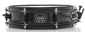 Caixa Mapex New MPX Midnight Black 14x3,5 Piccolo Modelo Novo casco com Maple e 8 afinações