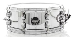 Caixa Mapex New MPX Steel Shell 14x5,5 Modelo Novo com casco de Aço Cromado e automático Armory