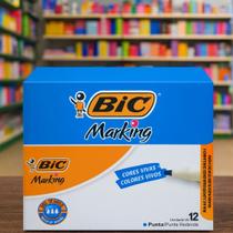 Caixa Marcador Quadro Branco BIC 12 Unid 4 Cores Azul Vermelho Verde Preto Caixa Marcador Quadro Branco BIC 12 Unid 4 Cores Azul Vermelho Verde Preto