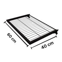 Caixa Master Prateleira Closet Tubo 20x20 - 60 x 40 Cm Preto 6 Unidades