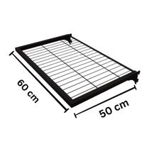 Caixa Master Prateleira Closet Tubo 20x20 - 60 x 50 Cm Preto 4 Unidades Caixa Master Prateleira Closet Tubo 20x20 - 60 x 50 Cm Preto 4 Unidades