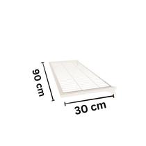 Caixa Master Prateleira Closet Tubo 20x20 - 90 x 30 Cm Branco 5 unidades Caixa Master Prateleira Closet Tubo 20x20 - 90 x 30 Cm Branco 5 unidades