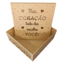 CAIXA MDF 25x25 FRASES DIVERSAS - SELLOR