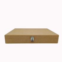Caixa Mdf Cru 30x20x5 Cm Com Fecho Para Decorar Presente