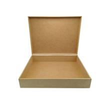 Caixa Mdf Cru 45x35x10 Sem Fecho Com Dobradiças Para Decorar