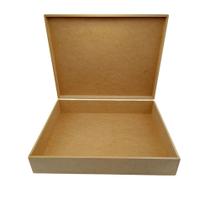 Caixa Mdf Cru 50x40x10 Sem Fecho Com Dobradiças Para Decorar