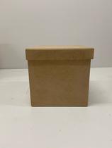Caixa mdf cru lisa 20x20x20
