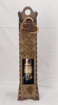 Caixa MDF de Vinho Único G. Ornamentada com vinho Hipólito 750ml - Pri Cestas