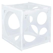 Caixa Medidora de Balões Auihiay Cubo de Plástico 2 a 10 Polegadas Caixa Medidora de Balões Auihiay Cubo de Plástico 2 a 10 Polegadas