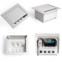 Caixa Mesa Pop3 Monobloco 2NBR20A /Usb A+C QM14321 QTMOV Branco Caixa Mesa Pop3 Monobloco 2NBR20A /Usb A+C QM14321 QTMOV Branco