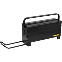 Caixa Metálica Para Ferramentas Vonder Sanfonada 600 Mm X 190 Mm X 240 Mm 7 Gavetas Preta Com Rodas
