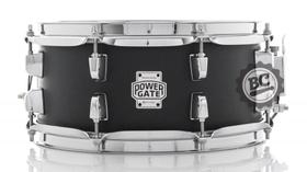 Caixa Michael Power Gate Stage Jet Black 12x5,5 com aros PowerHoop, acabamento preto fosco PGS1255