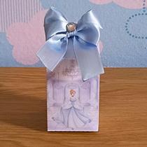 Caixa Milk Cinderela Aquarela Personalizada Lembrancinha Festa Infantil Aniversário