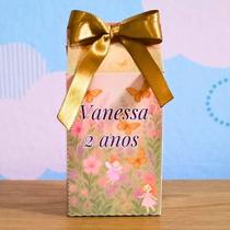 Caixa Milk Jardim das Borboletas Personalizada Lembrancinha Festa Infantil Aniversário