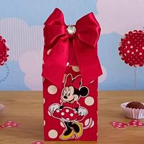 Caixa Milk Minnie Vermelha Clássica Personalizada Lembrancinha Festa Infantil Aniversário