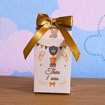 Caixa Milk Ursinho Príncipe Personalizada Lembrancinha Festa Infantil Aniversário